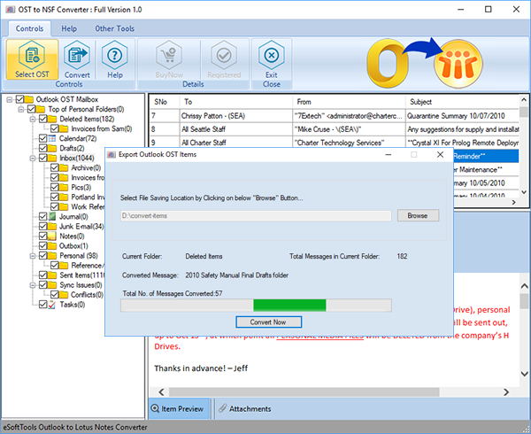 ost to nsf converter, ost to nsf conversion, convert ost to nsf, outlook ost to nsf converter, ost to nsf software