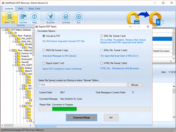OST Export to PST 2.2 full