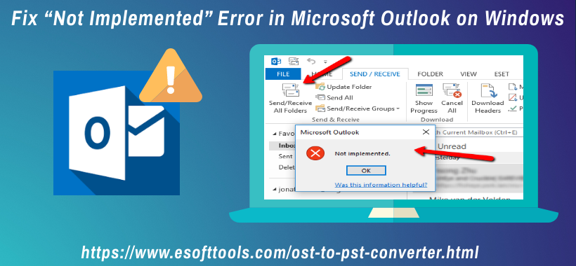 Fix “Not Implemented” Error in Microsoft Outlook on Windows