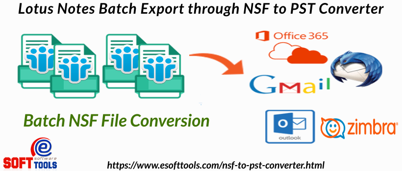 Lotus Notes Batch Export Through NSF to PST Converter