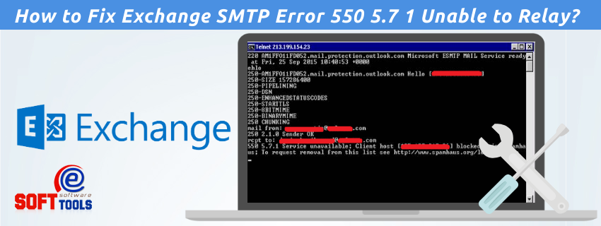 exchange back smtp permanent error 550 5.7.1 not capable to relay