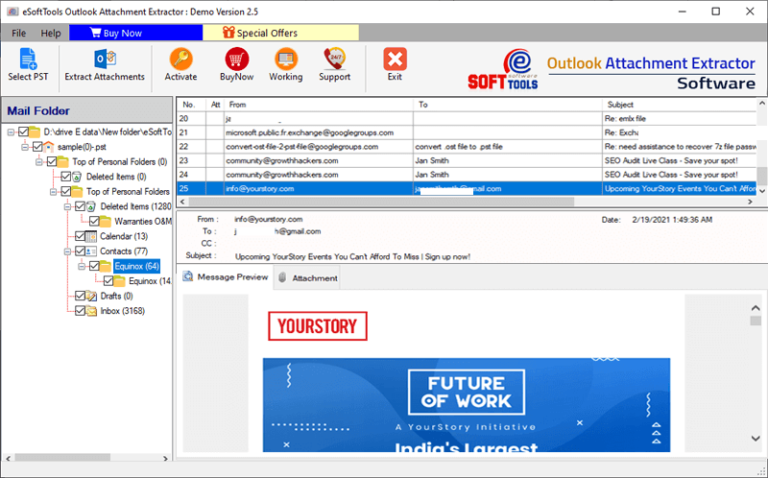 How to Extract Attachments from PST file without Outlook?