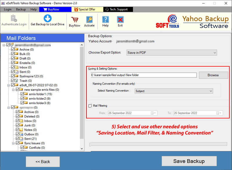 Download Yahoo Email as PDF Document
