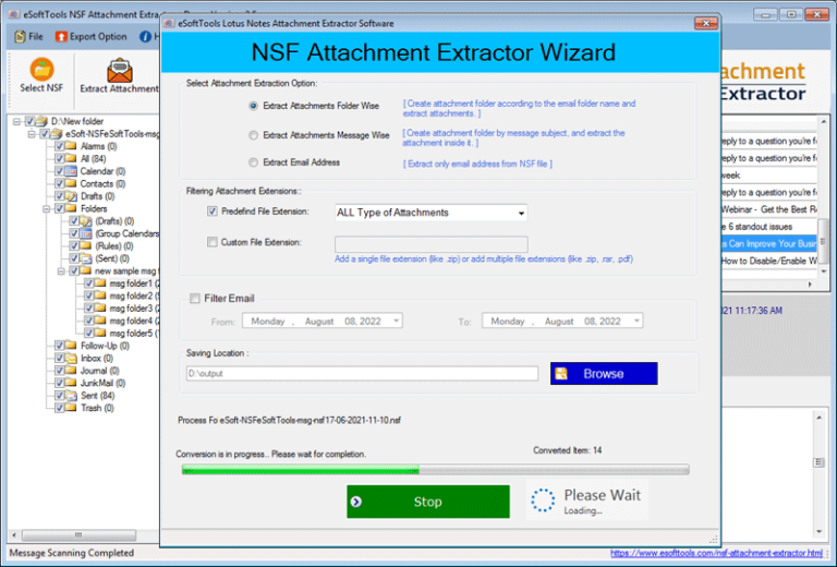 How to Export Attachments from Lotus Notes Database NSF files?