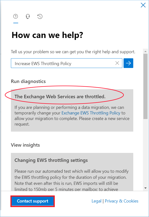 Office365 Throttled Confirmation