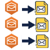 save Amazon WorkMail each email in separate file