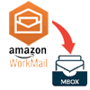 mail folders export from Amazon WorkMail to mbox