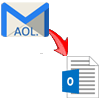 aol mail folders save to pst
