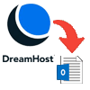 DreamHost import email to outlook pst