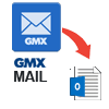save GMX mail email to outlook pst
