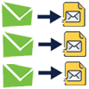 save GoDaddy mail emails to separate files