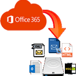 backup office365 mailbox to different formats