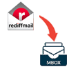 rediffmail folders export to mbox