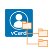 vCard folder hierarchy