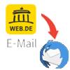 backup web.de email to thunderbird
