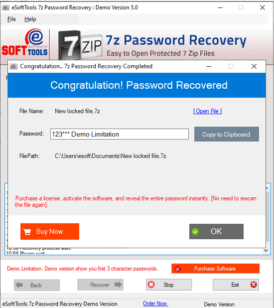 7z password recovery and unlock file