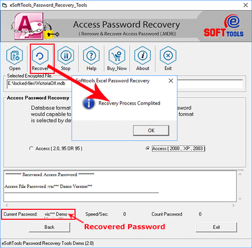 recover access password recover access password