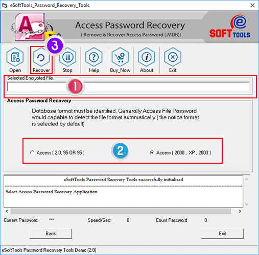 access file password recovery