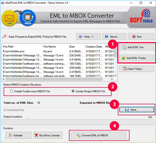 Convert EML to MBOX