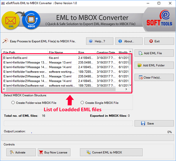 Convert EML to MBOX File