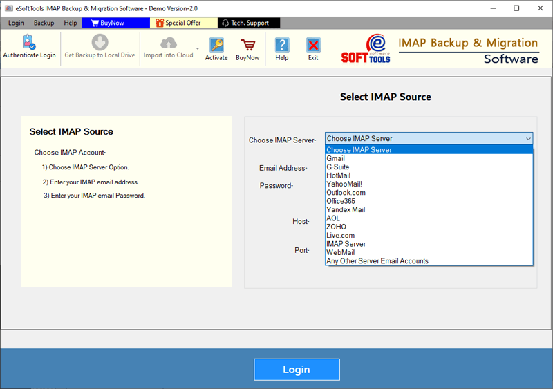 IMAP Backup Migration Software Windows 11 download