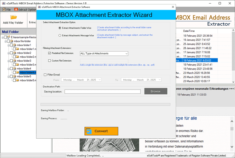 mbox attachment extraction options