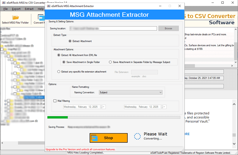 extract attachments from msg emails