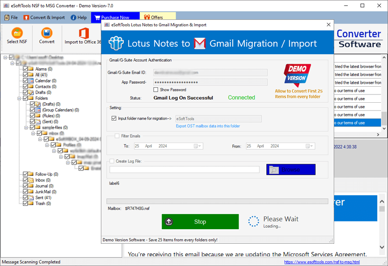 nsf to gmail migration
