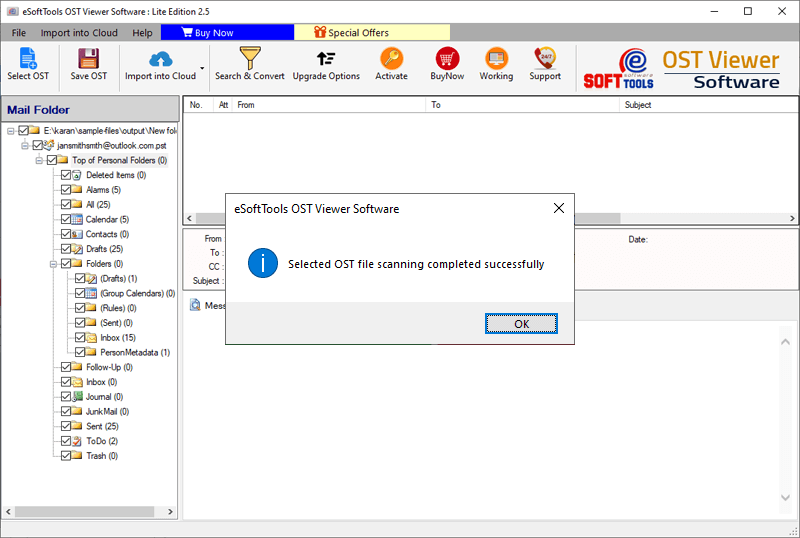 extract data items and folders from Outlook ost files extract outlook folders from ost