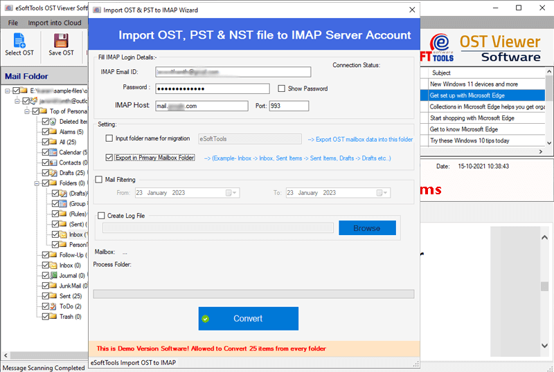 login to imap account login to IMAP account