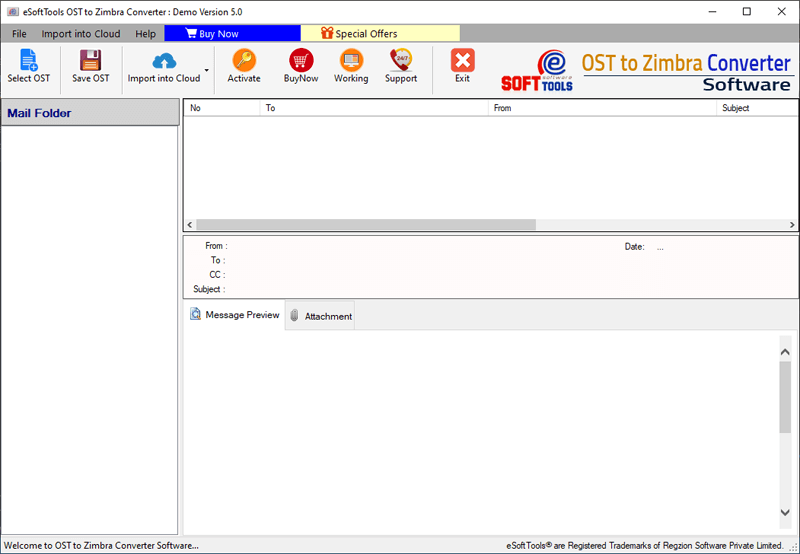 OST to Zimbra Converter software