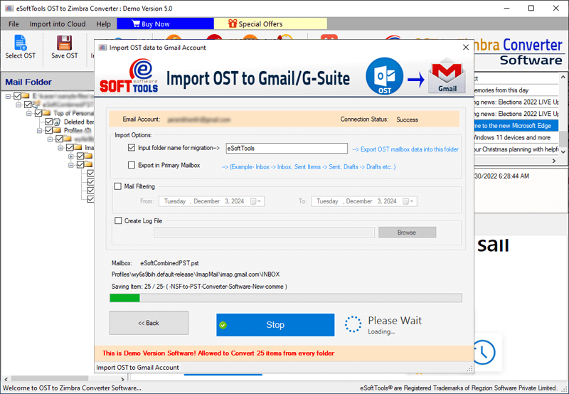 ost to Gmail migration