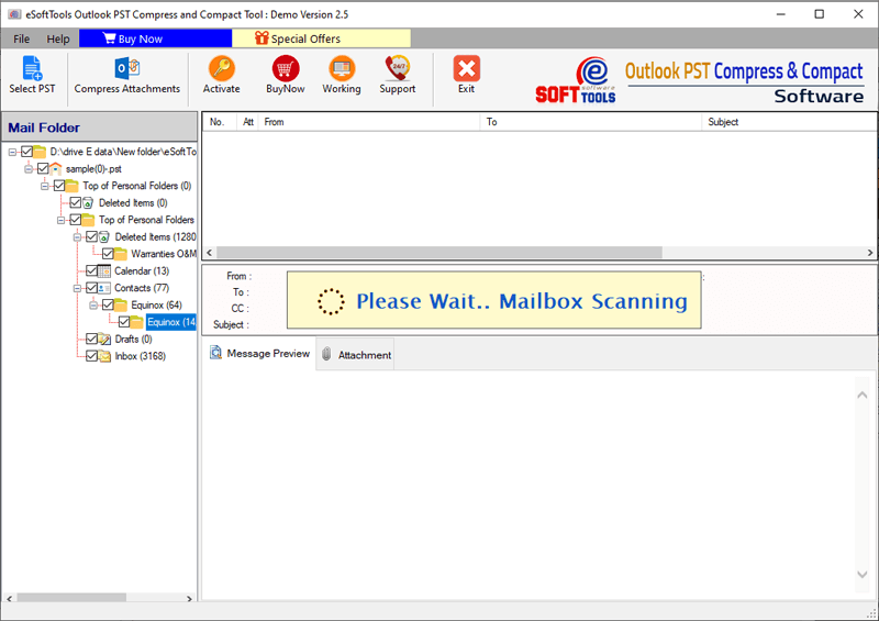 Scan files and Load Mail folders