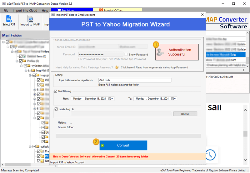 PST to Yahoo login
