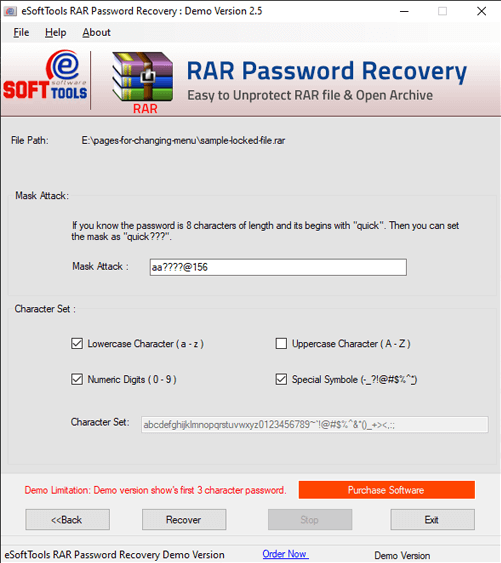 mask attack password recovery mode