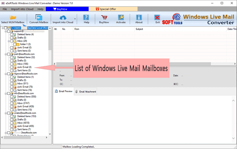 export windows live emails to outlook